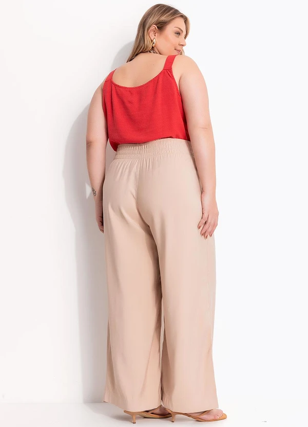 Marguerite - Calça Bege em Alfaiataria 7