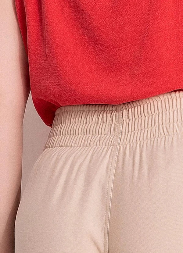 Marguerite - Calça Bege em Alfaiataria 1