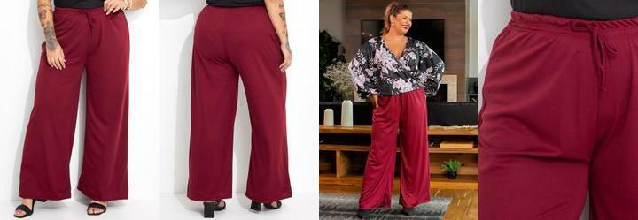 Cala Bord Wide Leg com Cordo