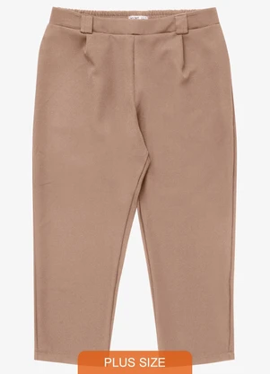 Secret Glam - Calça Feminina Alfaiate Marrom - SECRET GLAM