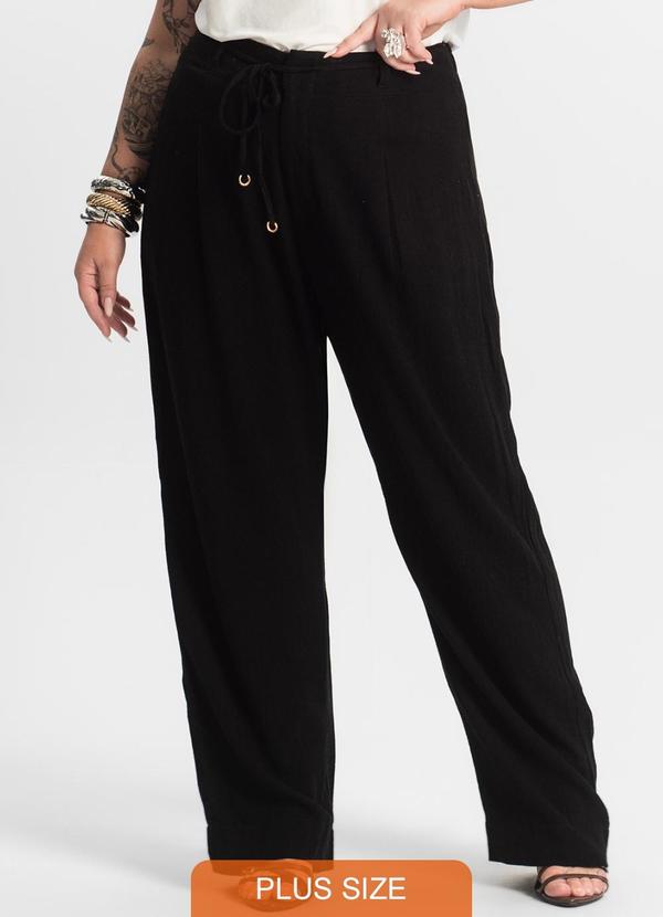 Secret Glam - Calça Feminina Reta Preto