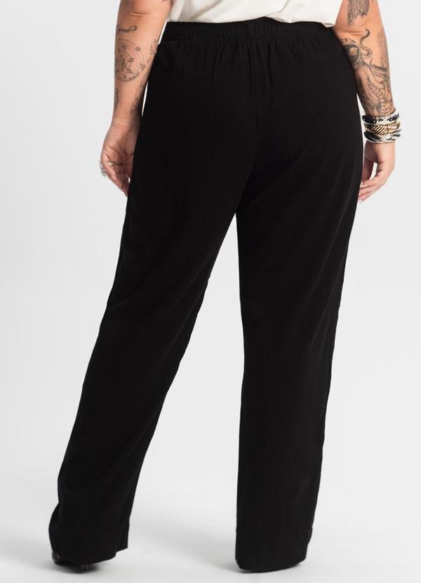 Secret Glam - Calça Feminina Reta Preto 2
