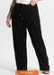 Secret Glam - Calça Feminina Reta Preto - variação: Preto