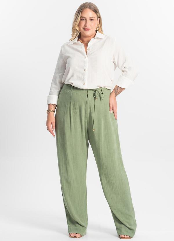 Secret Glam - Calça Feminina Reta Verde 2