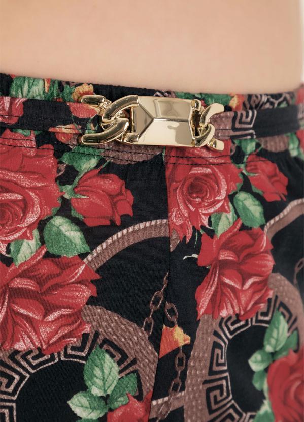 Outlet - Calça Floral e Arabescos Pantalona Plus Size 3