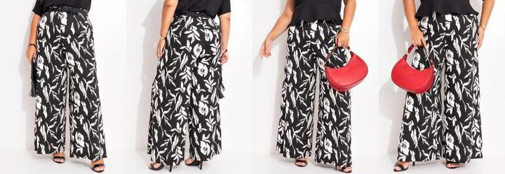 Cala Folhagem Dark em Malha de Viscose