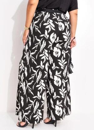 Marguerite - Calça Folhagem Dark em Malha de Viscose - MARGUERITE