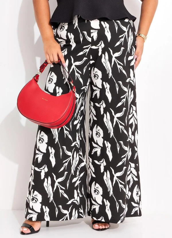 Marguerite - Calça Folhagem Dark em Malha de Viscose 5