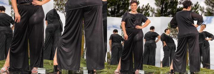 Cala Geomtrica Preta em Malha Resinada