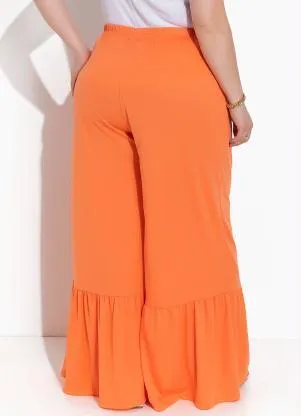 Marguerite - Calça Laranja em Malha - MARGUERITE