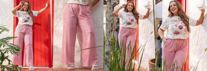 Cala Listrado Rosa em Malha Fria