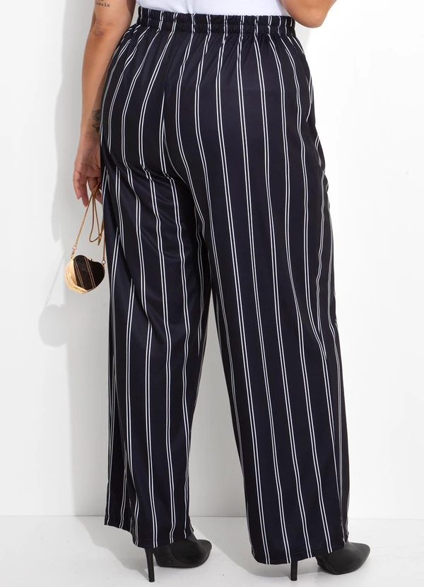 Marguerite - Calça Listras em Jersey Acetinado 2