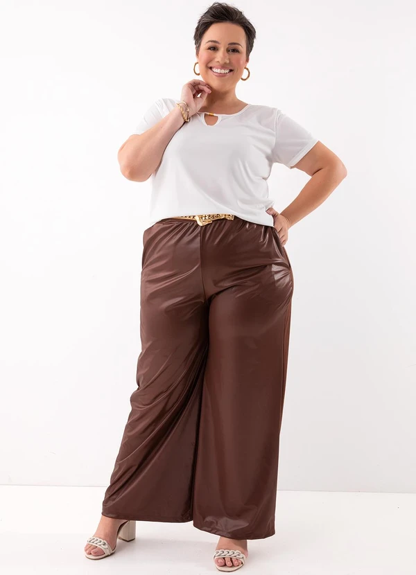 Marguerite - Calça Marrom em Malha 3