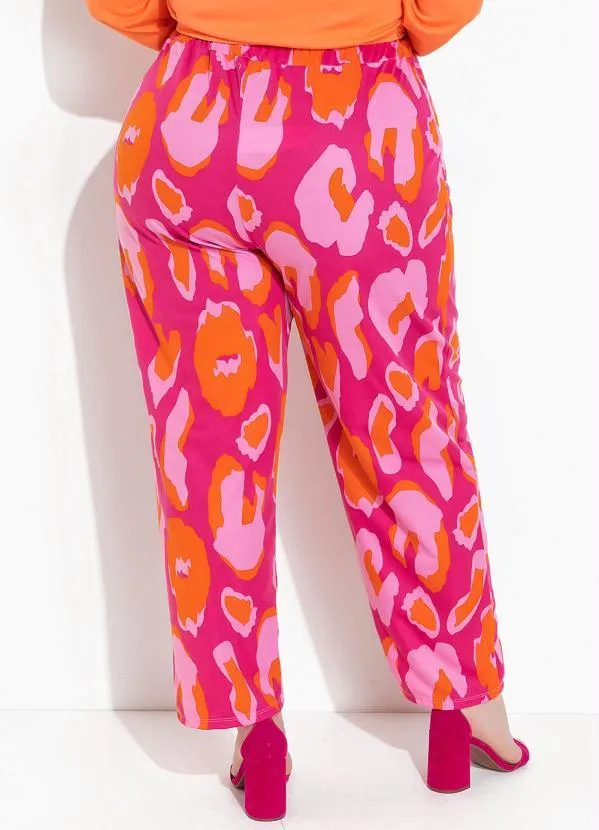 Marguerite - Calça Onça Pink em Malha 3