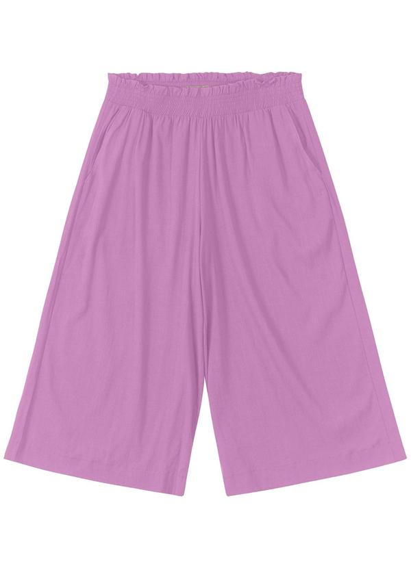 Secret Glam - Calça Pantacourt Feminina Plus Size Roxo 4
