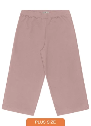 Secret Glam - Calça Plus Size Feminina Pantalona Marrom - SECRET GLAM