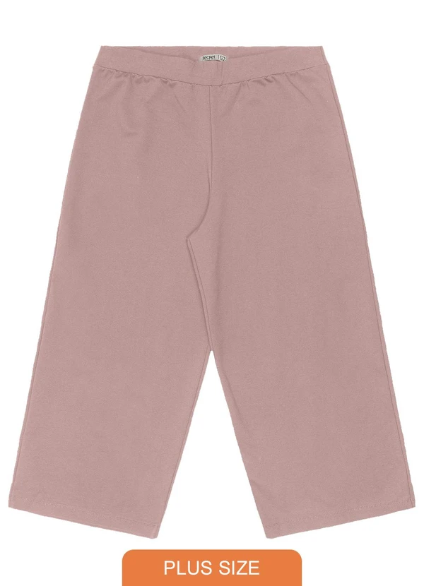 Secret Glam - Calça Plus Size Feminina Pantalona Marrom