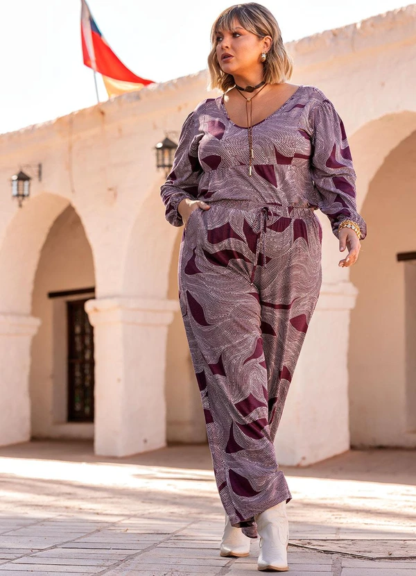 Marguerite - Calça Pontilhado em Malha de Viscose 3