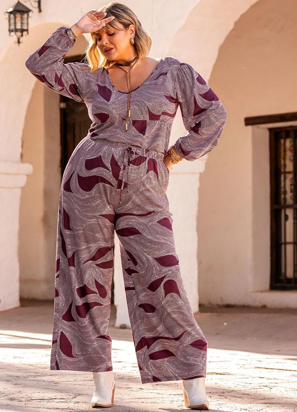 Marguerite - Calça Pontilhado em Malha de Viscose 8