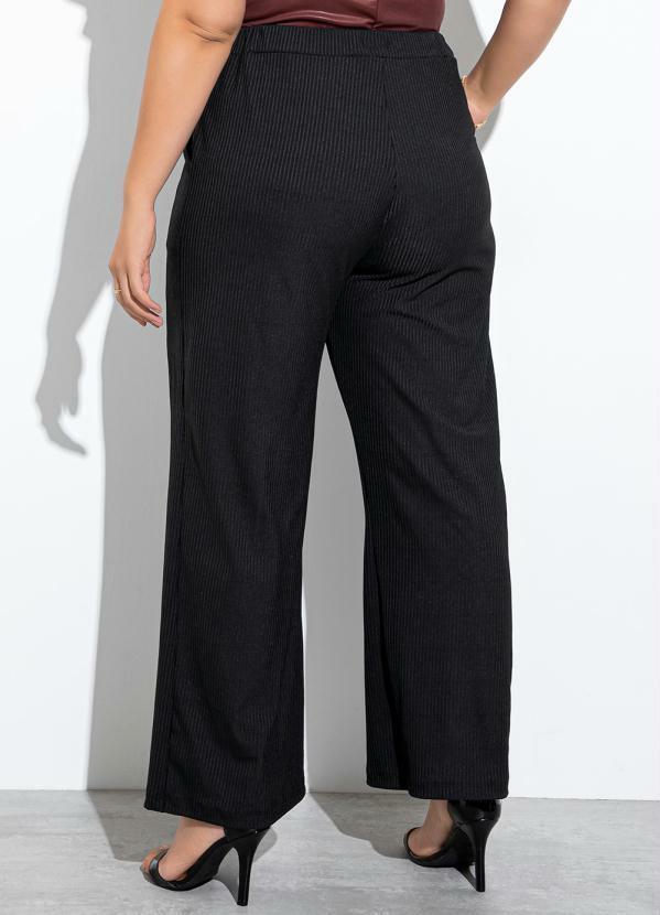 Marguerite - Calça Preta Wide Leg com Amarração 2