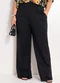 Marguerite - Calça Preto com Elástico no Cós Plus Size - variação: Preto