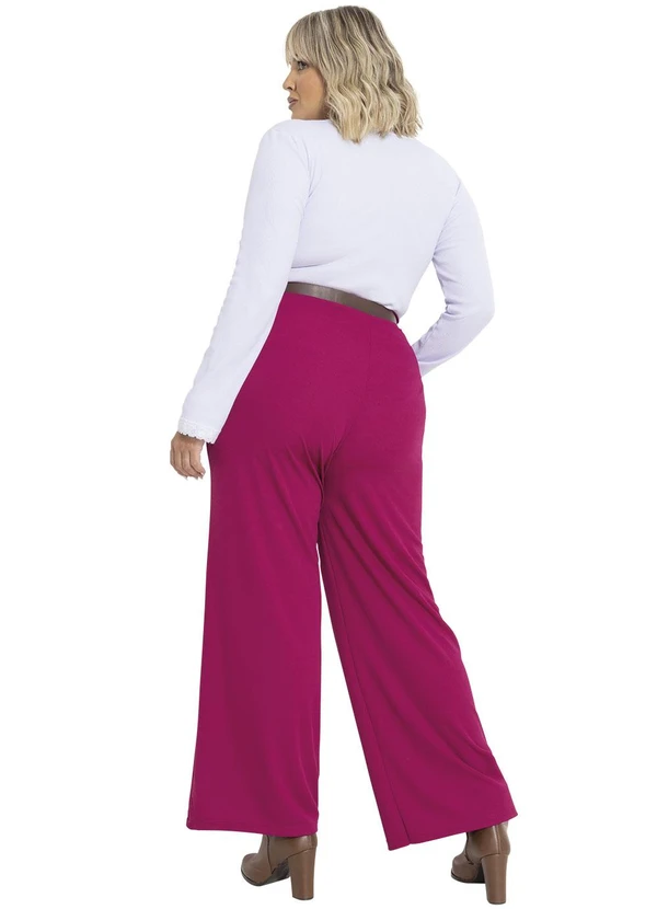 Marguerite - Calça Púrpura com Elástico no Cós Plus Size 4