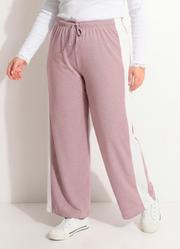 Cal�a Roxo Claro Malha Tricot