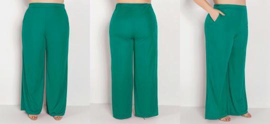 Cala Verde com Elstico no Cs Plus Size