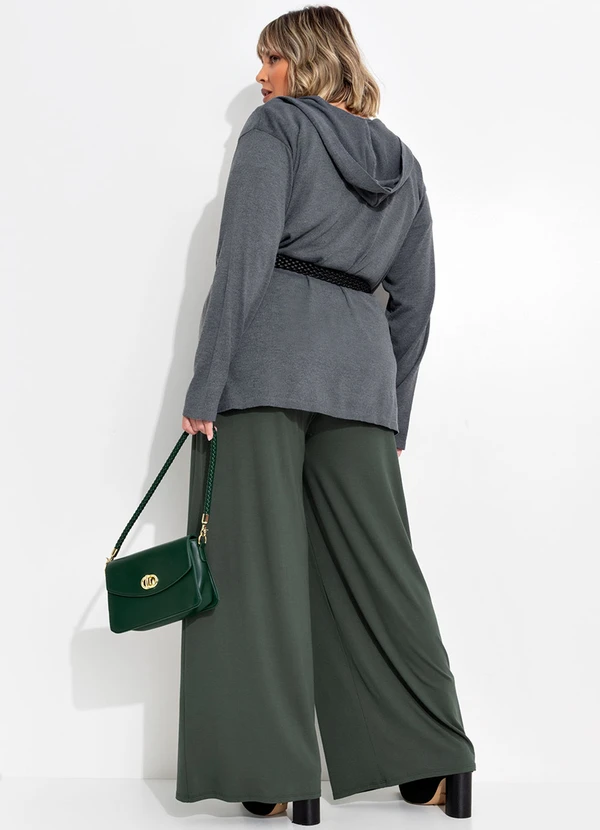 Marguerite - Calça Verde Escuro em Malha de Viscose 4