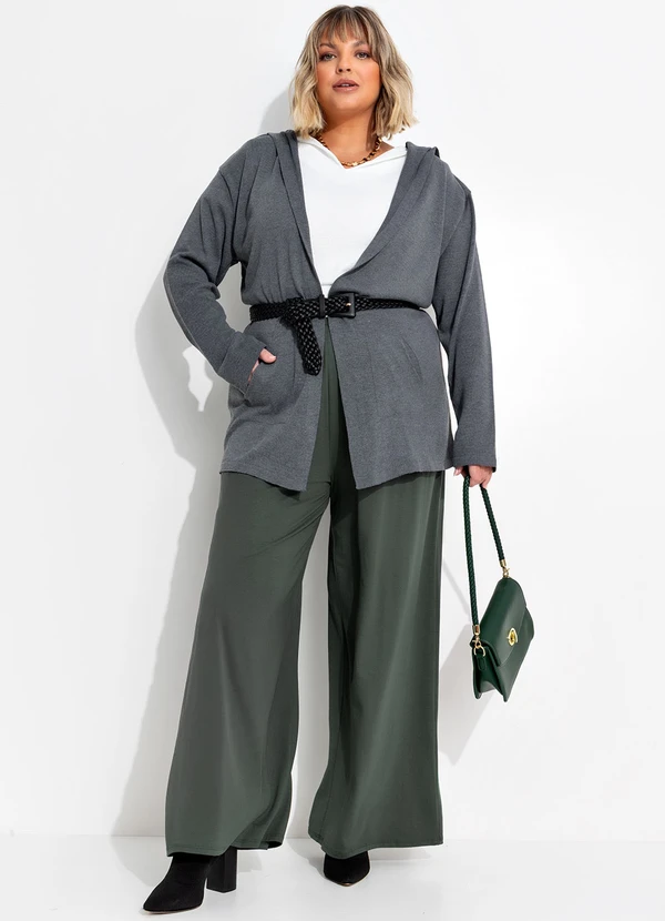 Marguerite - Calça Verde Escuro em Malha de Viscose 5