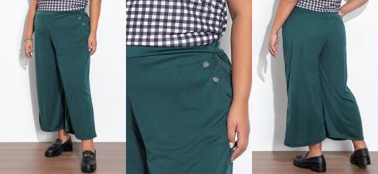 Cala Verde Musgo com Botes Plus Size