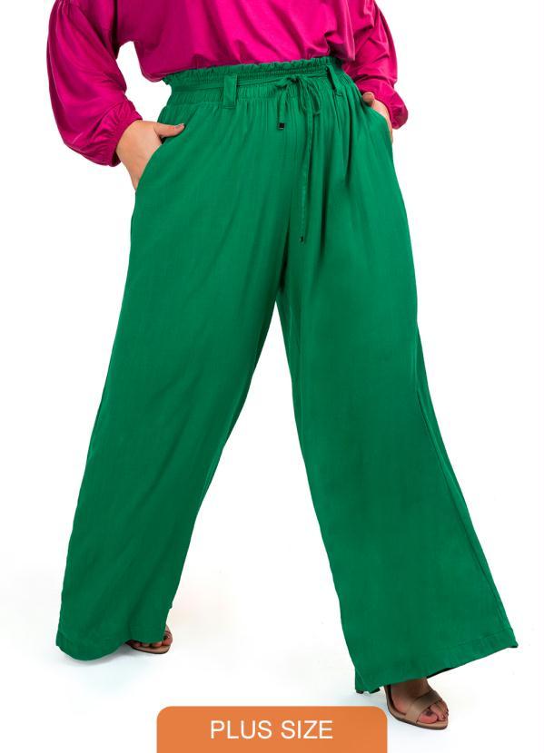 Secret Glam - Calca Viscose Slub Prime Verde