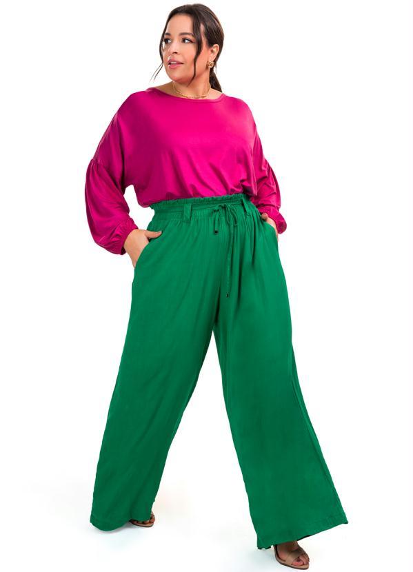 Secret Glam - Calca Viscose Slub Prime Verde 3