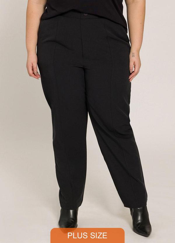 Lisamour - Calça Alfaiatada Reta Preta 1