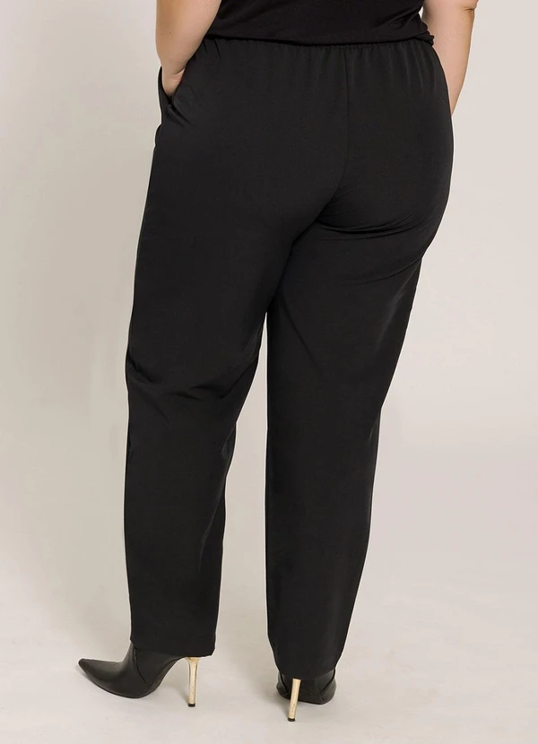 Lisamour - Calça Alfaiatada Reta Preta 2