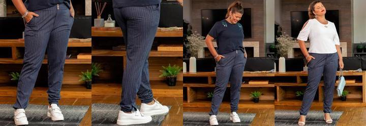 Cala Azul Marinho em Malha Denim