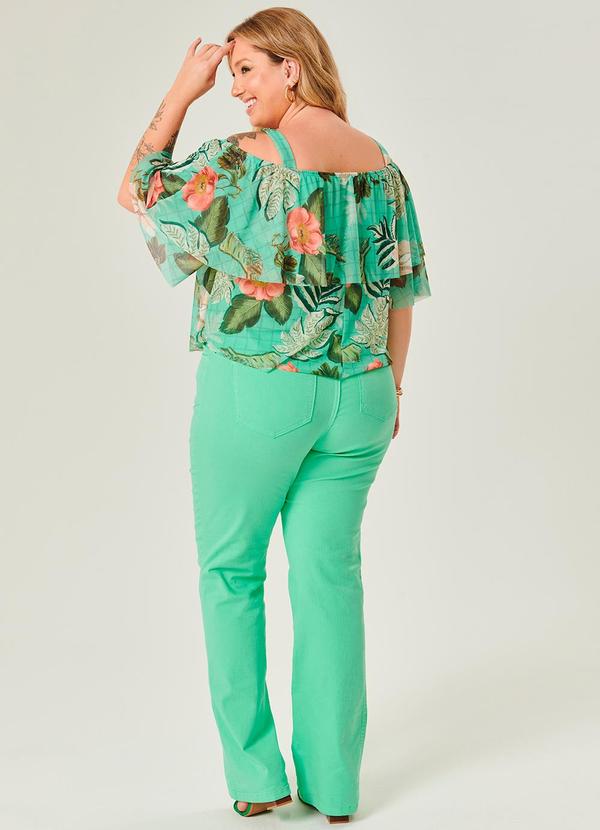 Lisamour - Calça em Sarja Verde 4