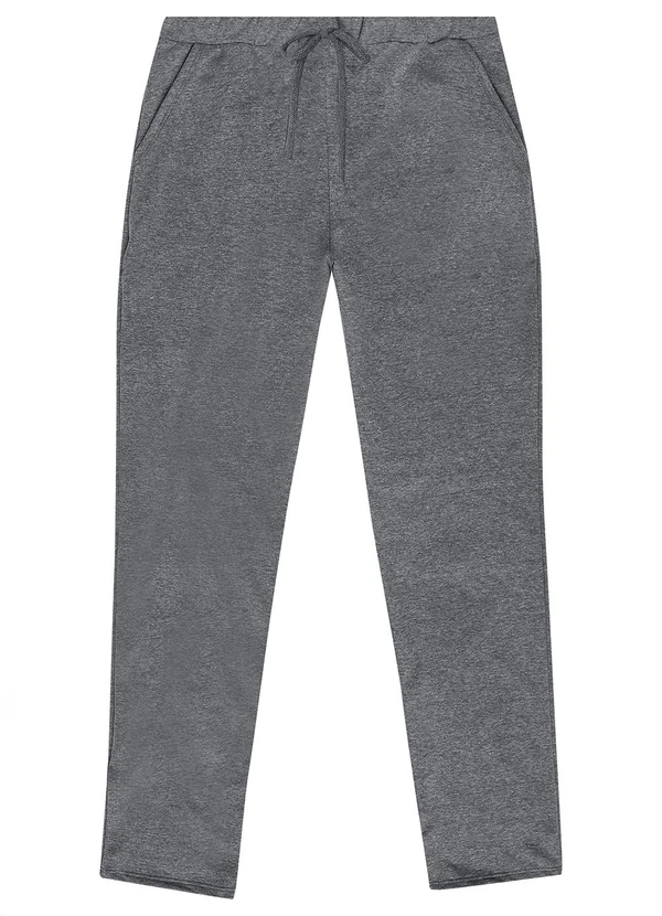 Malwee - Calça Feminina em Moletom Plus Cinza 4