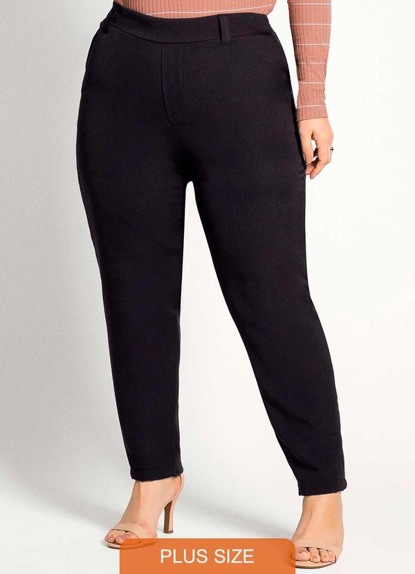 Habana - Calça Feminina Plus Size Elegante Preto 3