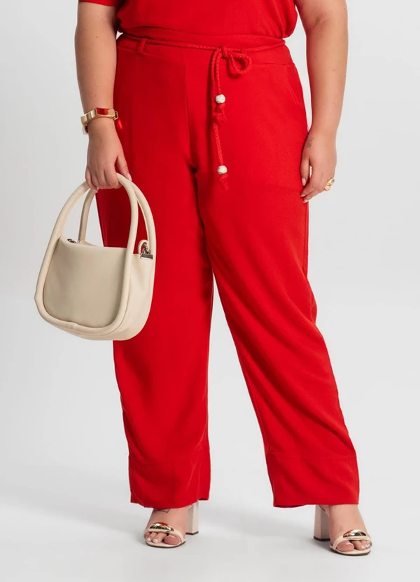 Secret Glam - Calça Feminina Plus Size Laranja