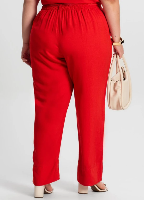 Secret Glam - Calça Feminina Plus Size Laranja 2