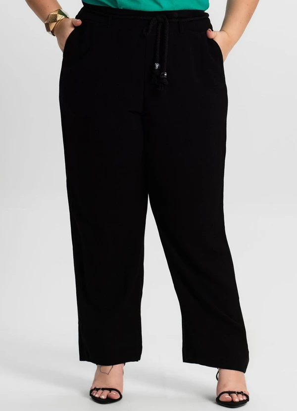 Secret Glam - Calça Feminina Plus Size Preto