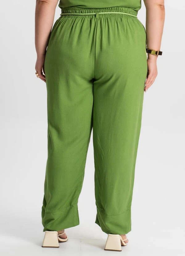 Secret Glam - Calça Feminina Plus Size Verde 2