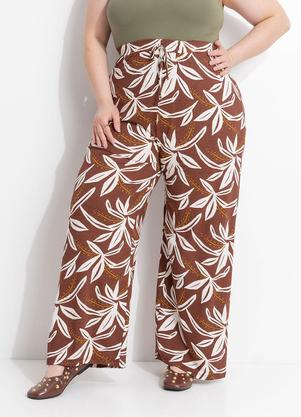 Cal�a (Folhagem Marrom) em Malha de Viscose