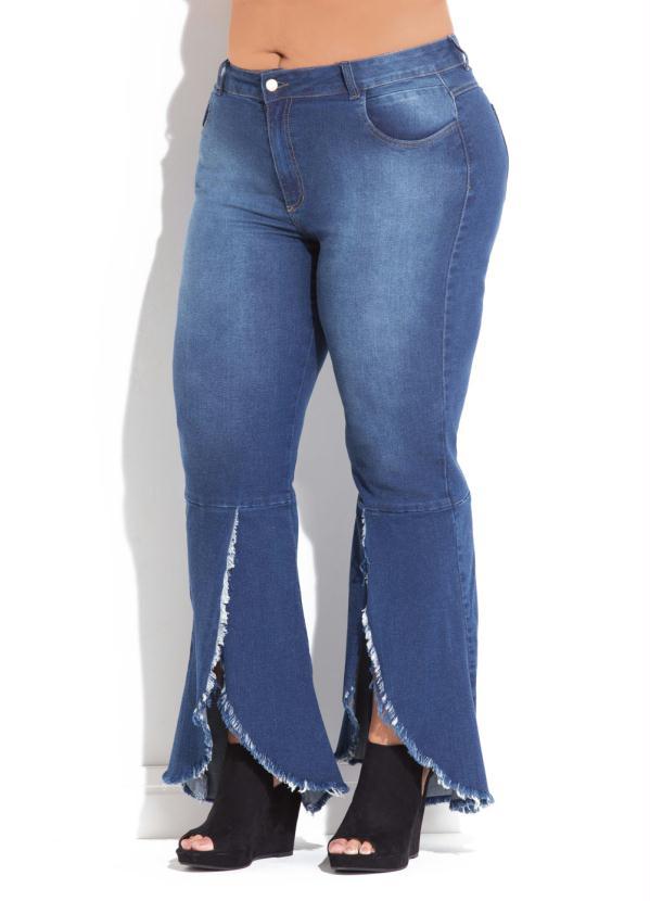 Quintess - Calça Jeans Barra Desfiada e Transpassada 12