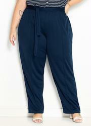 Cal�a Marino com Faixas para Amarrar Plus Size