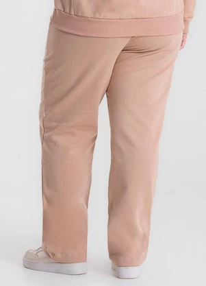 Secret Glam - Calça Plus Moletom Felpado Marrom - SECRET GLAM
