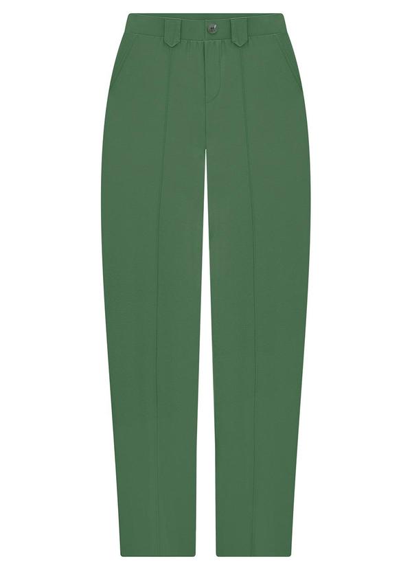 Lunender Mais Mulher - Calça Plus Size em Malha Crepe Verde 8