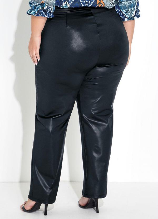 Marguerite - Calça Preta com Nervura na Frente Plus Size 4