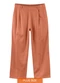 Outlet - Calça Reta Alfaiataria Adulto Plus Size Branco - variação: Marrom